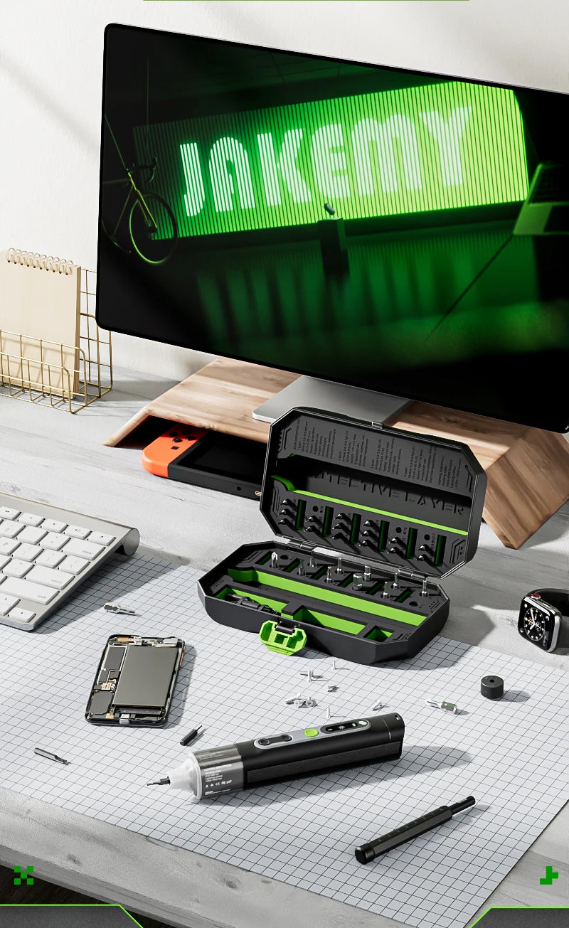 Effortless precision, unparalleled performance. This electric screwdriver set is the ultimate tool for any repair job. 🚀