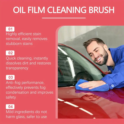 Homonth Oil Film Cleaning Brush for Vehicle Windows and Mirrors